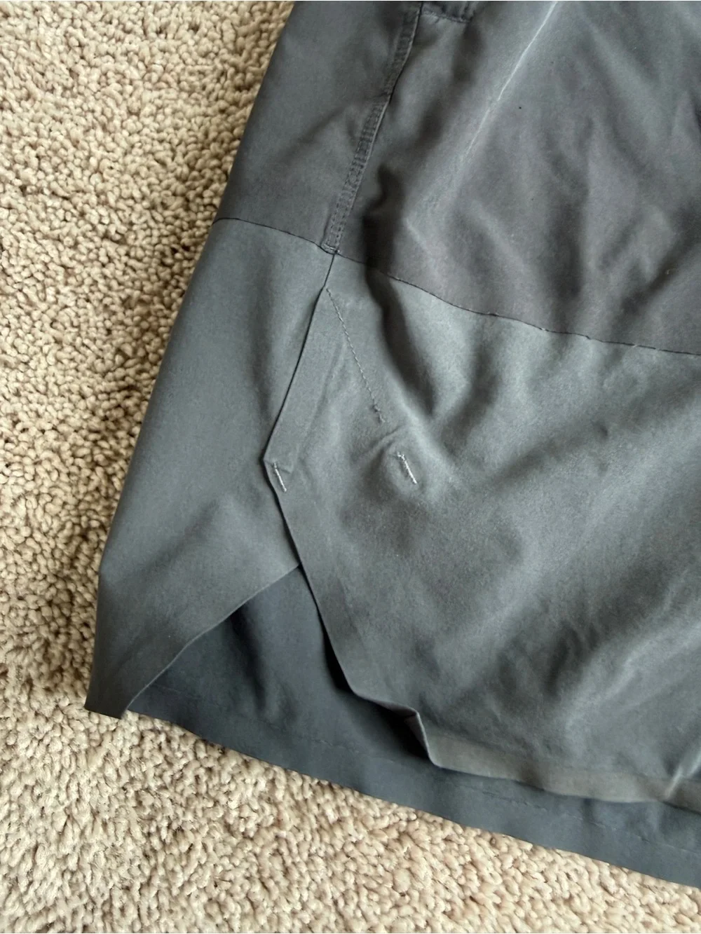 lululemon athletica Men's Two-Tone Charcoal and Dark Gray Athletic Shorts